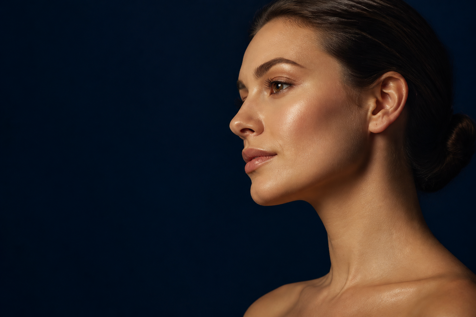 Chin liposuction profile transformation